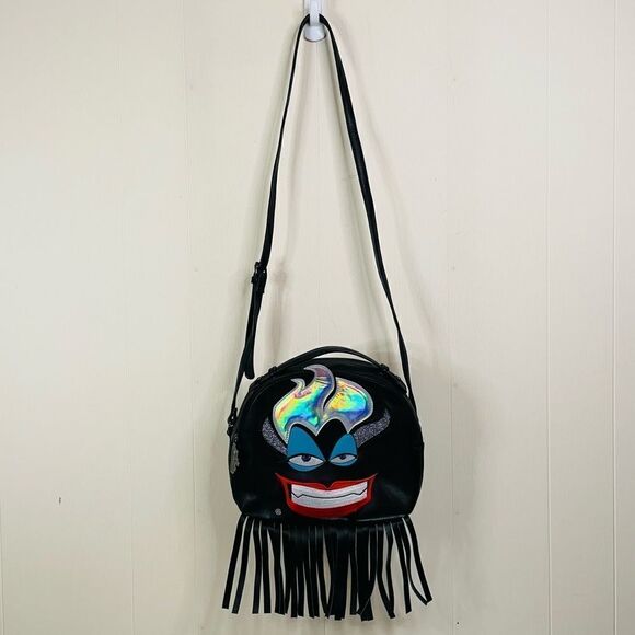 HTF - Danielle Nicole Disney Fringed Holographic Ursula Crossbody Bag - Picture 1 of 10